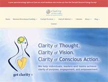 Tablet Screenshot of getclarity.com